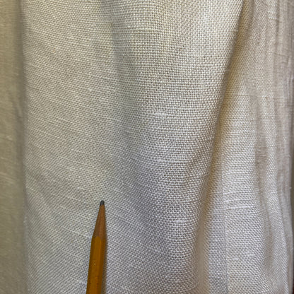 1960s Linen Dress with Asymmetrical Buttons