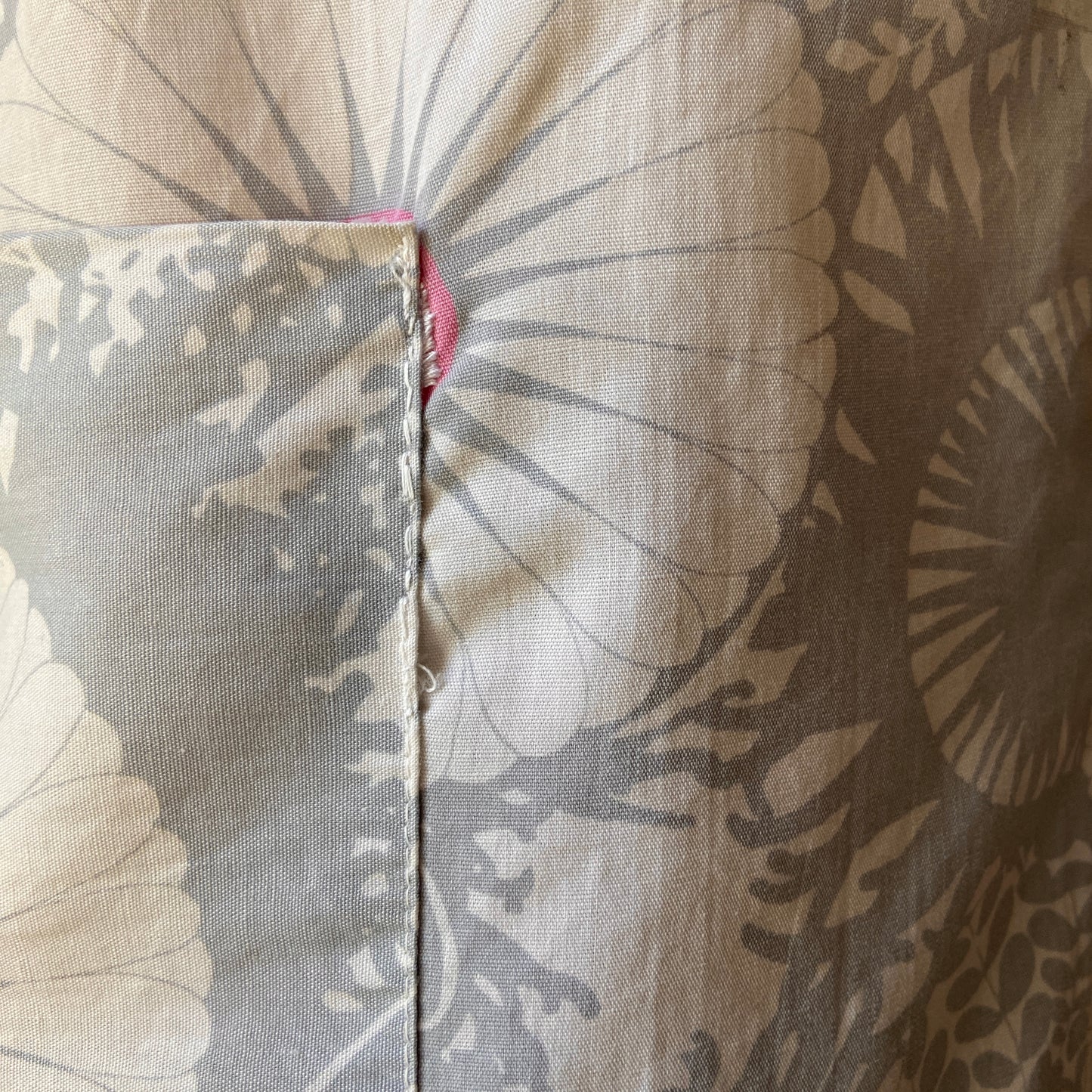 1960s Floral Cotton Shift Dress