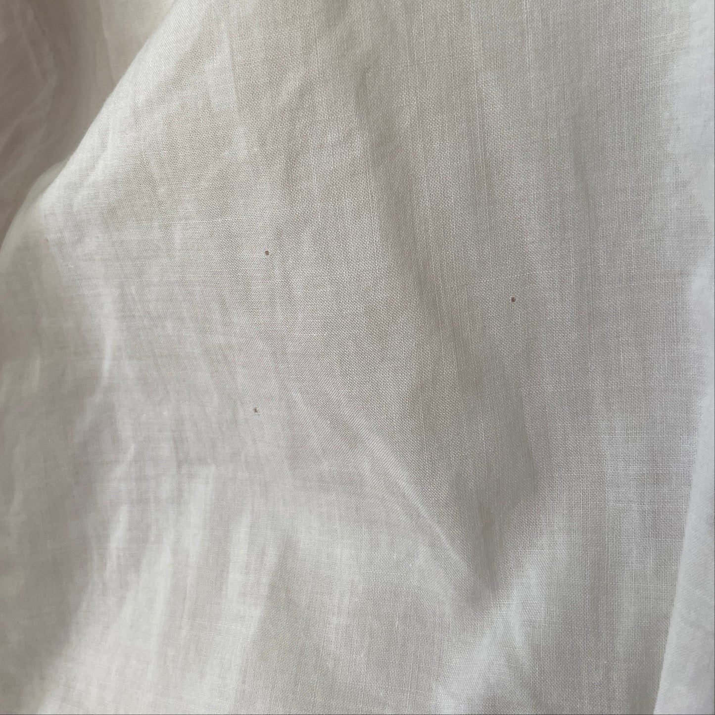 1950s Ruffle and Lace White Cotton Top