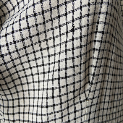 1940s 1950s Gingham Cotton Dress with Pockets