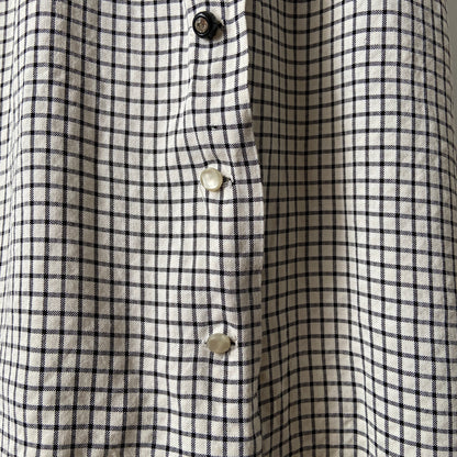 1940s 1950s Gingham Cotton Dress with Pockets