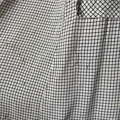 1940s 1950s Gingham Cotton Dress with Pockets