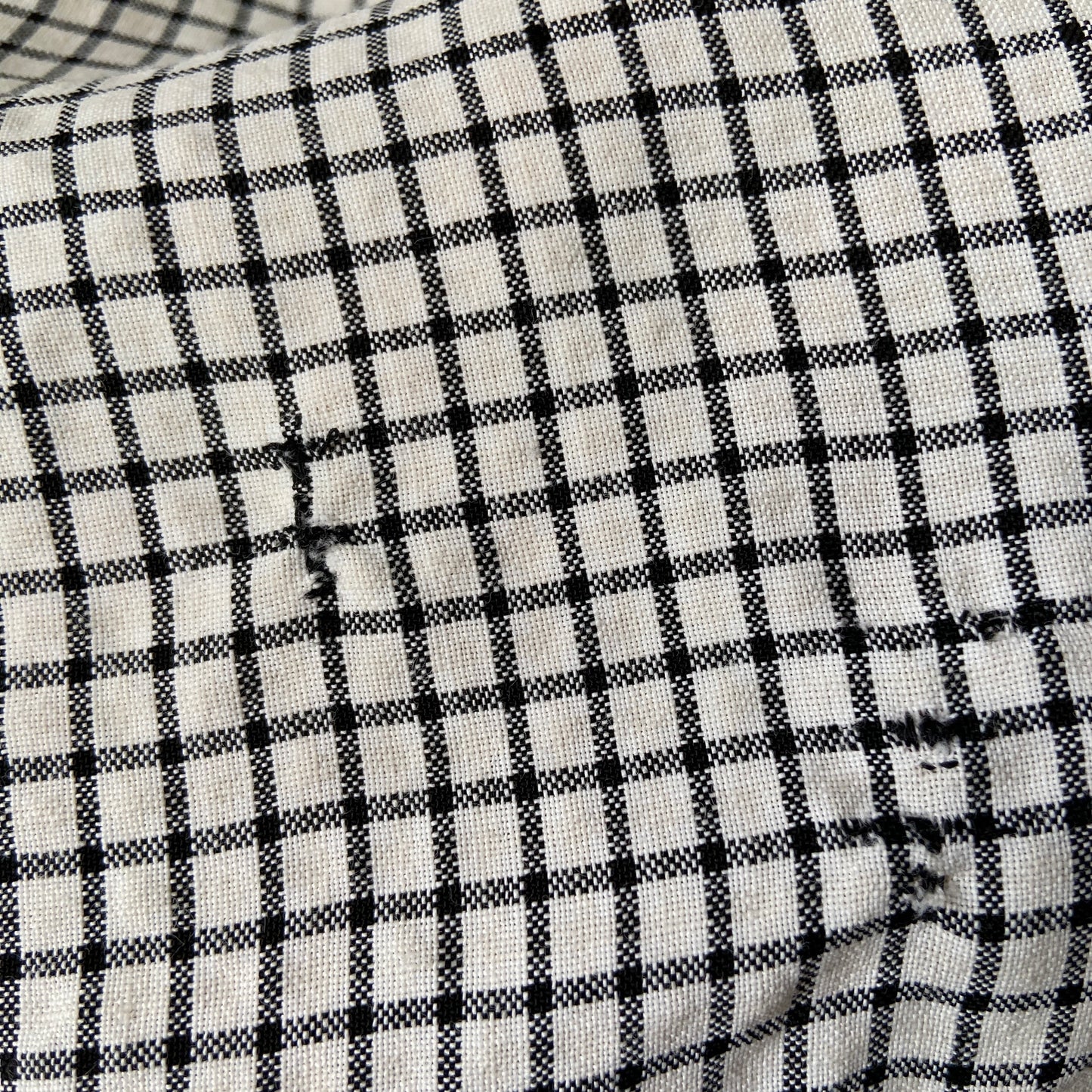 1940s 1950s Gingham Cotton Dress with Pockets