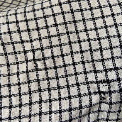 1940s 1950s Gingham Cotton Dress with Pockets