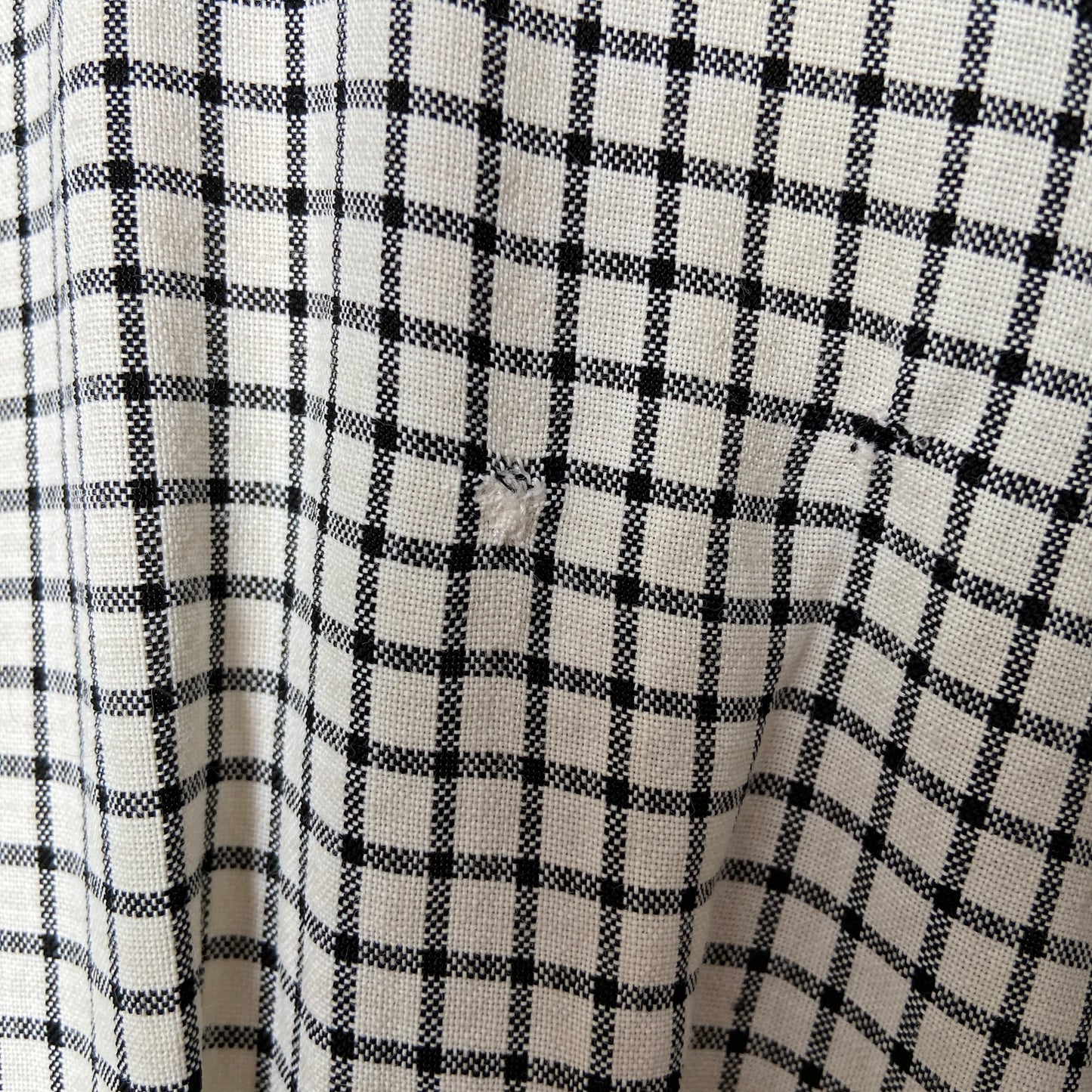 1940s 1950s Gingham Cotton Dress with Pockets