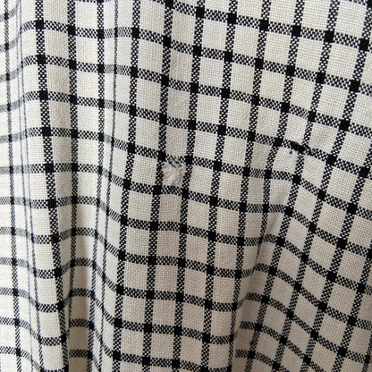 1940s 1950s Gingham Cotton Dress with Pockets