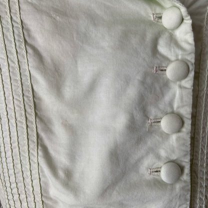 1950s Mint Cotton Shawl Collar Dress