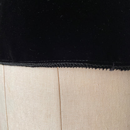 1950s Black Velvet Shell Top