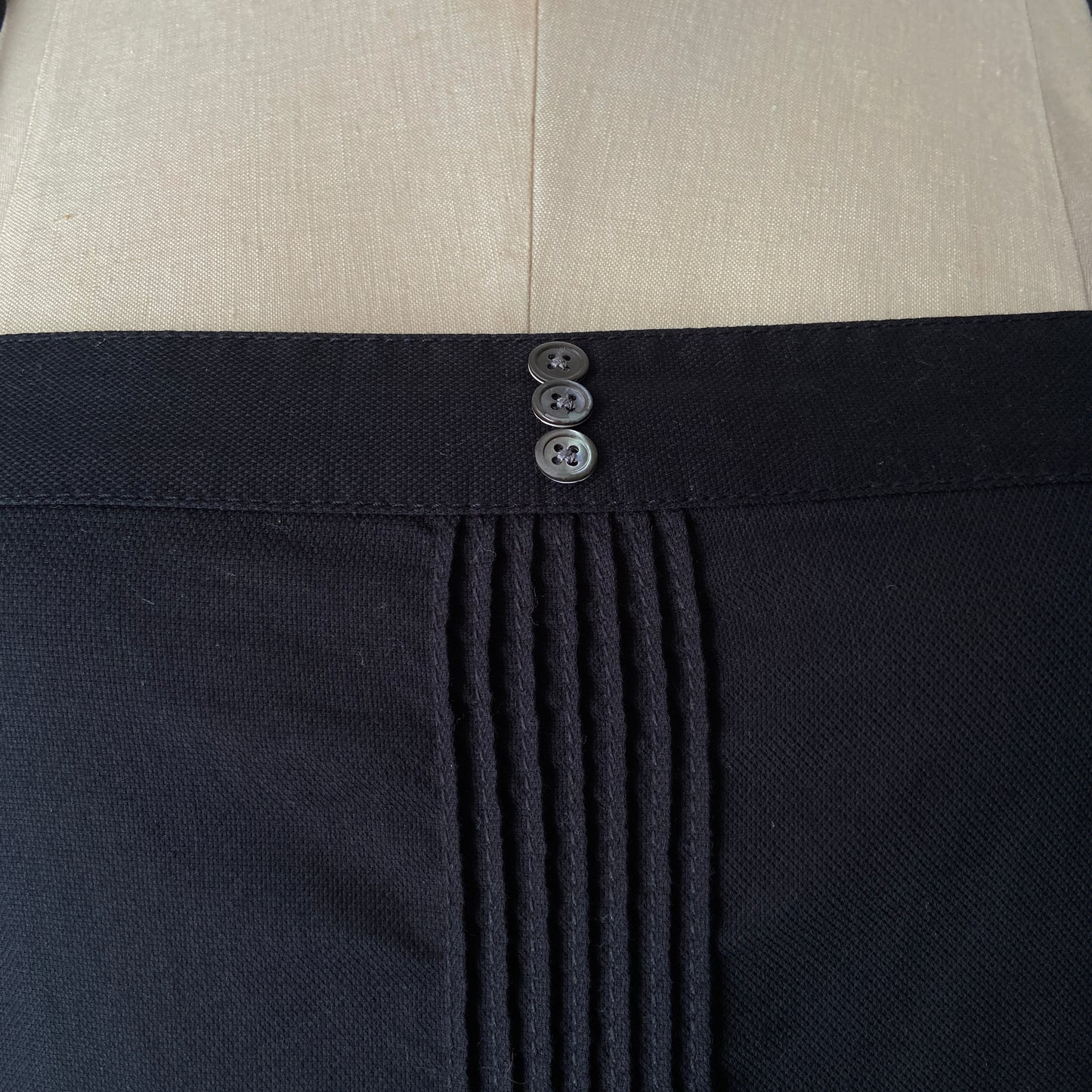 1990s does 1920s DKNY Black Cotton Dress