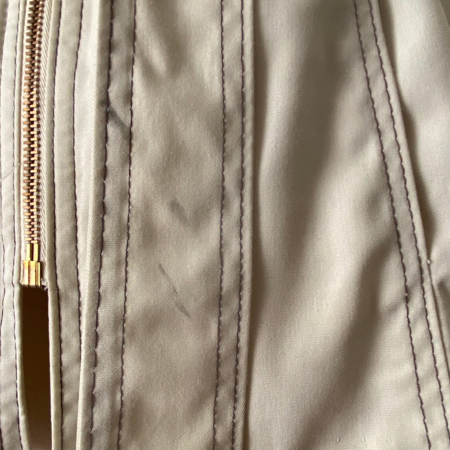 1970s Hooded Cream Trench Coat