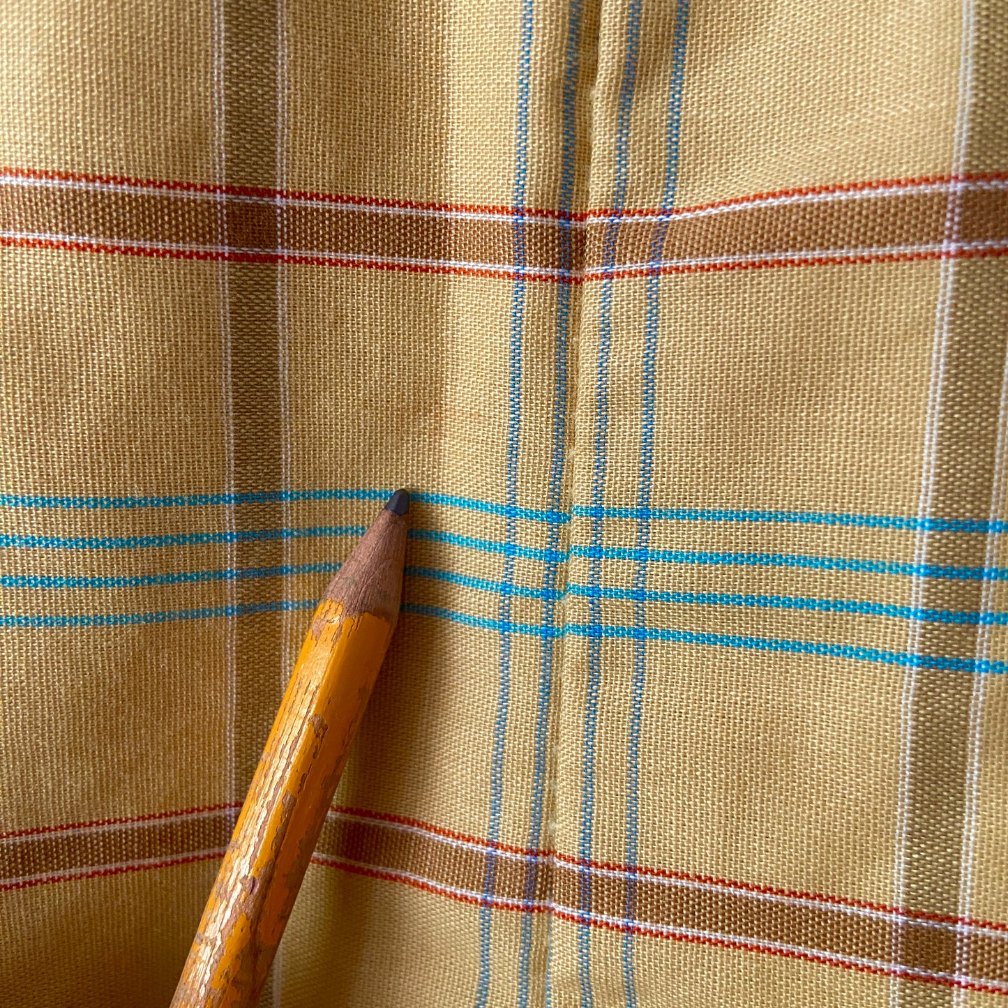 1950s Yellow Plaid Cabana Short Set