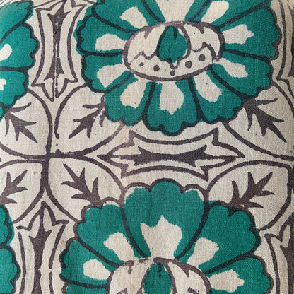 1960s Indian Cotton Block Print Mini Dress