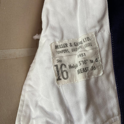 1950s Cotton Sailor Jacket with Middy Collar