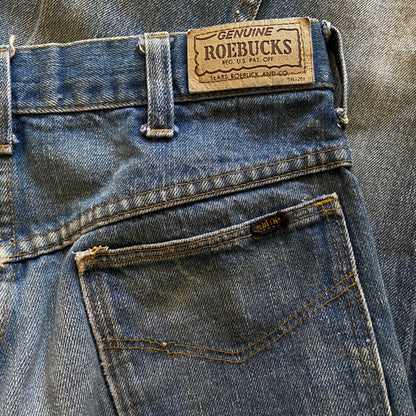 1970s Roebucks Stonewash Flare Jeans
