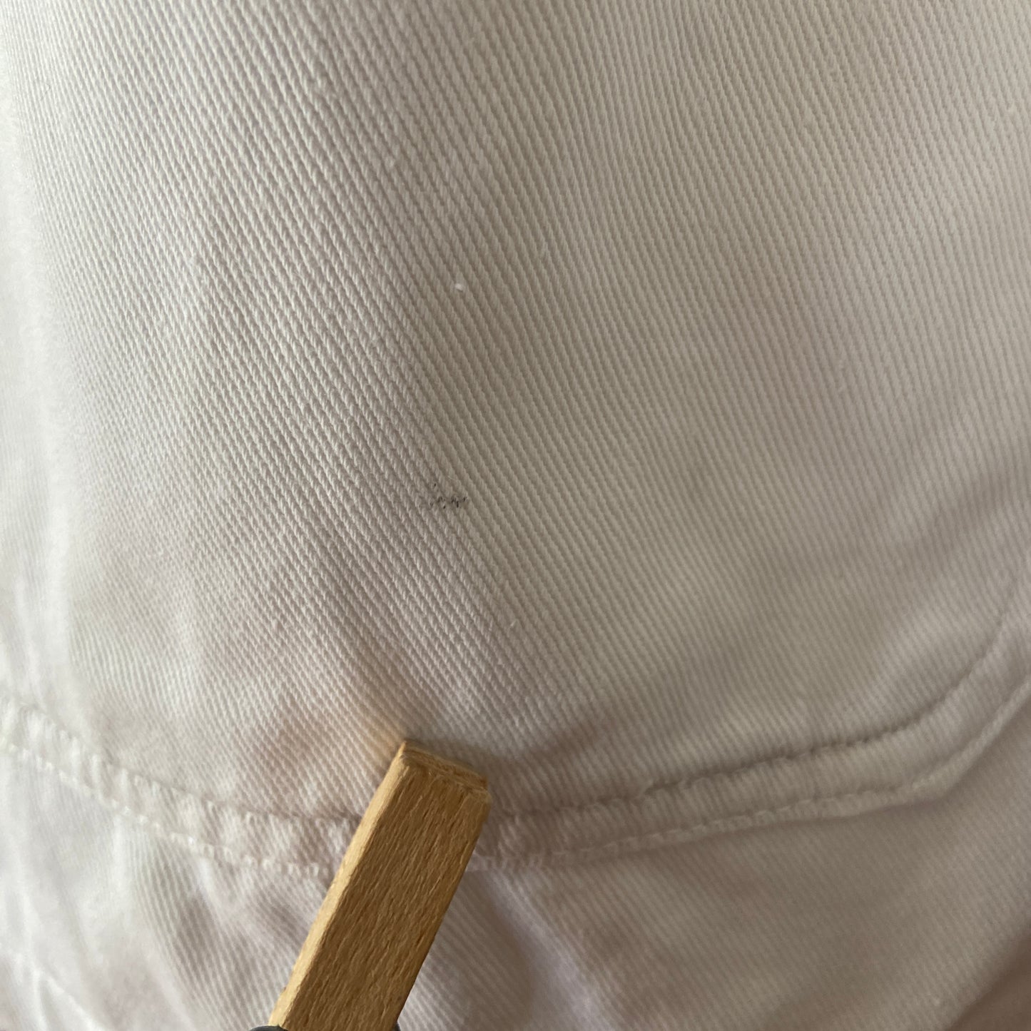 1940s White Cotton Chore Coat
