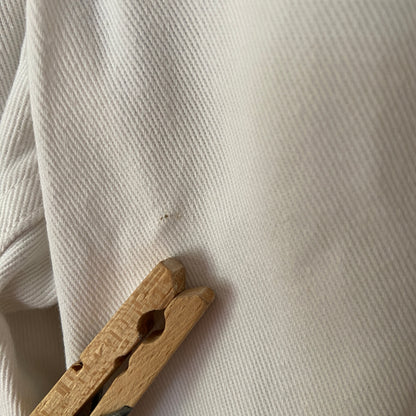 1940s White Cotton Chino Pants