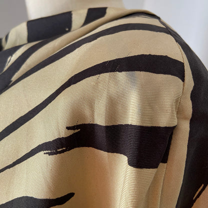 2012 Balenciaga Silk Zebra Print Blouse Deadstock