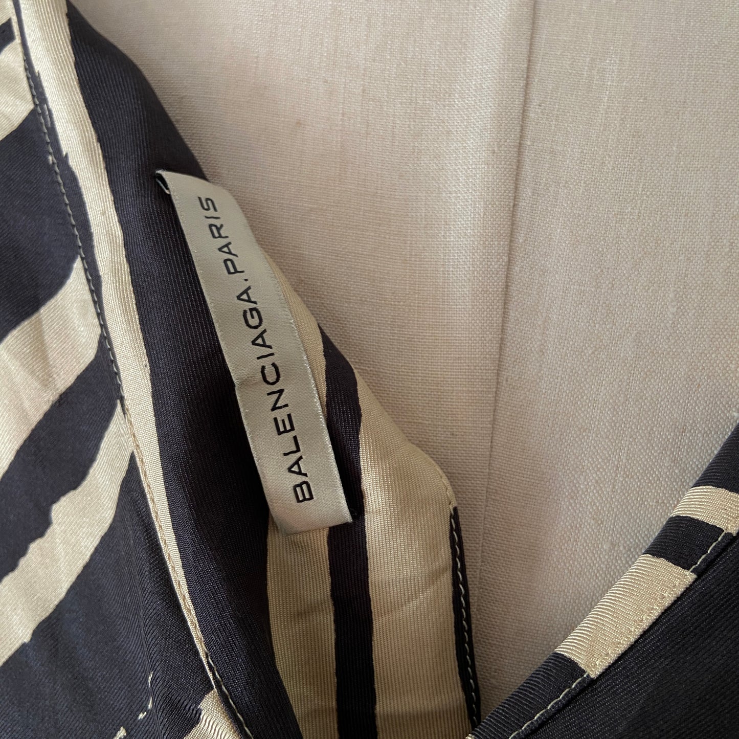 2012 Balenciaga Silk Zebra Print Blouse Deadstock