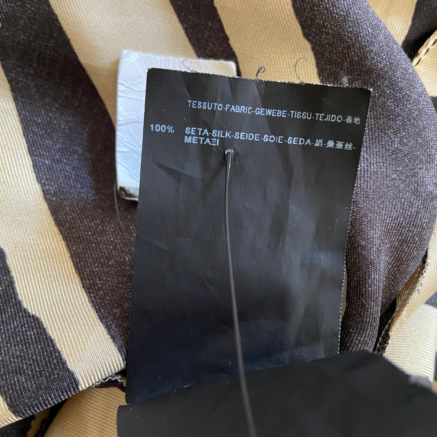 2012 Balenciaga Silk Zebra Print Blouse Deadstock