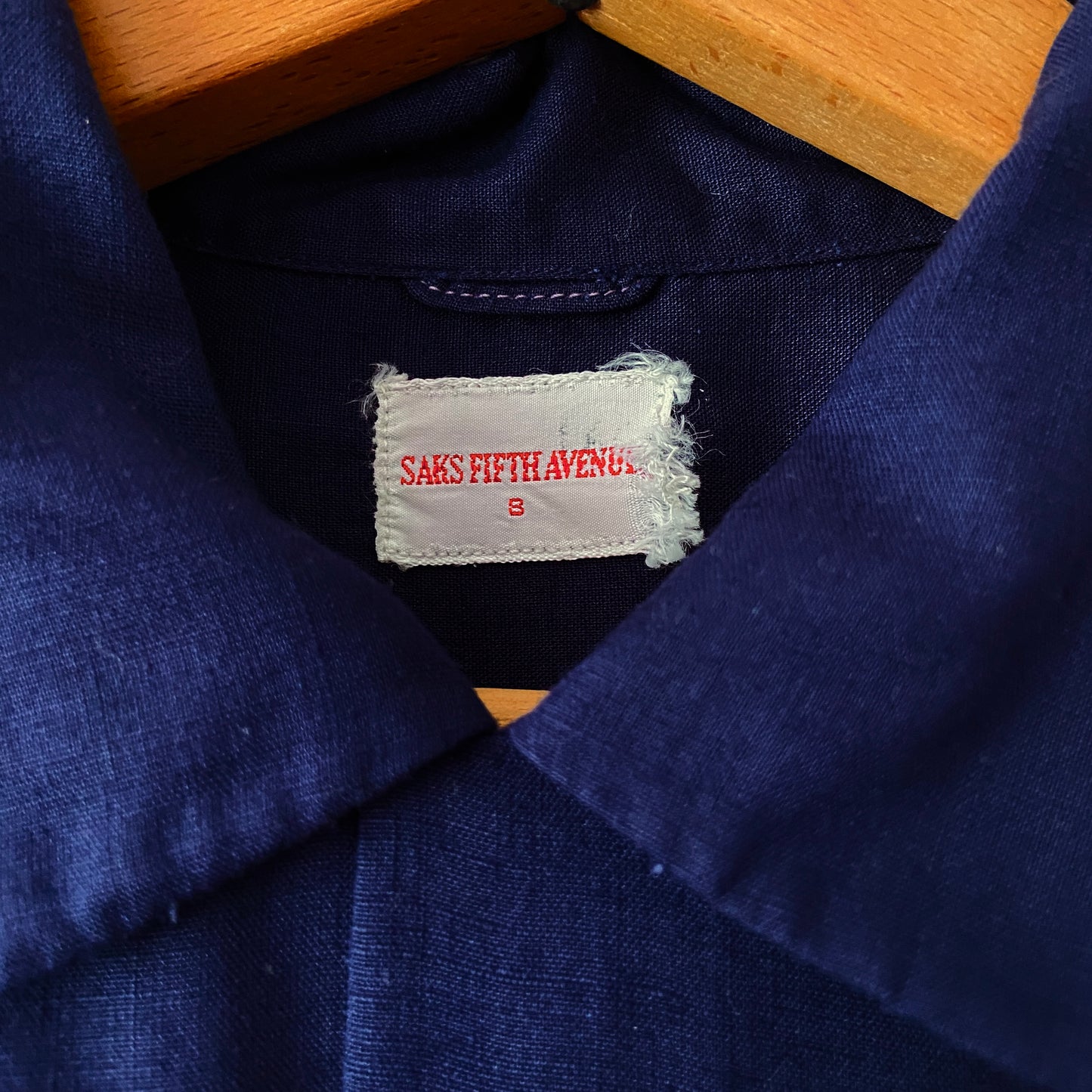 1950s Blue Loop Collar Shirt