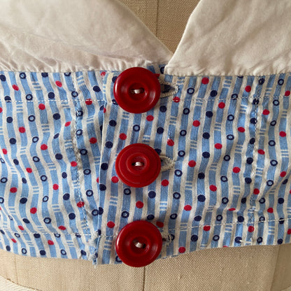 1930s Scalloped Cotton Halter Top