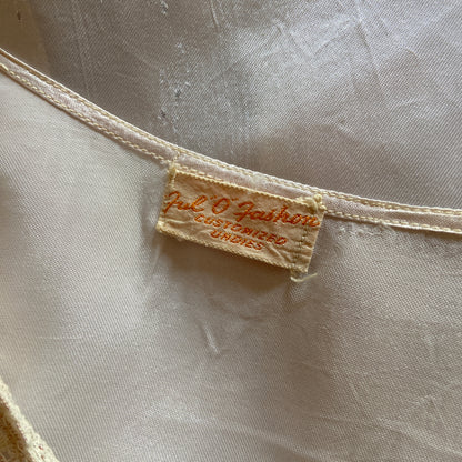 1930s Liquid Satin Bed Jacket