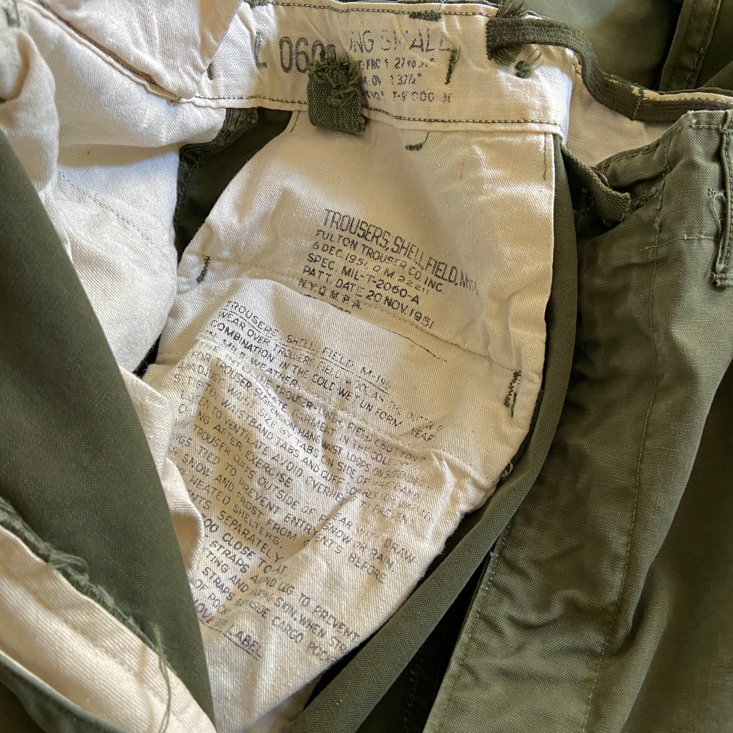 1950s Army Field Trousers