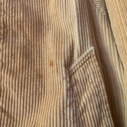 1960s Tan Wide Whale Corduroy Coat