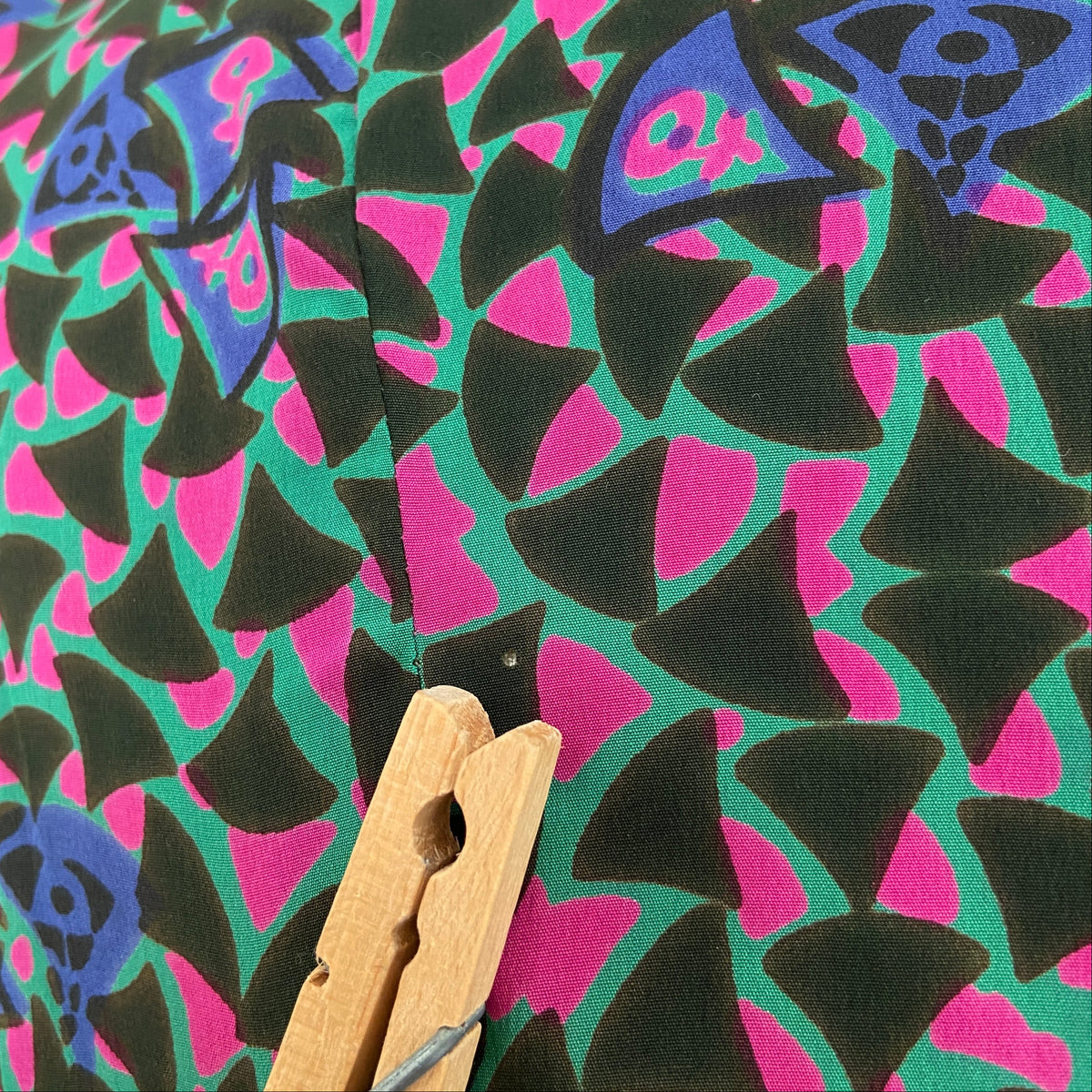 1940s 1950s Day Glo Silk Suit