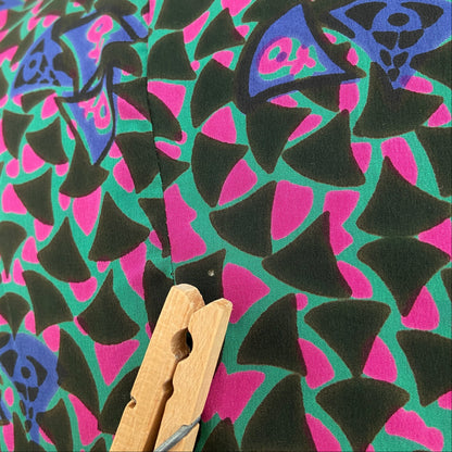 1940s 1950s Day Glo Silk Suit