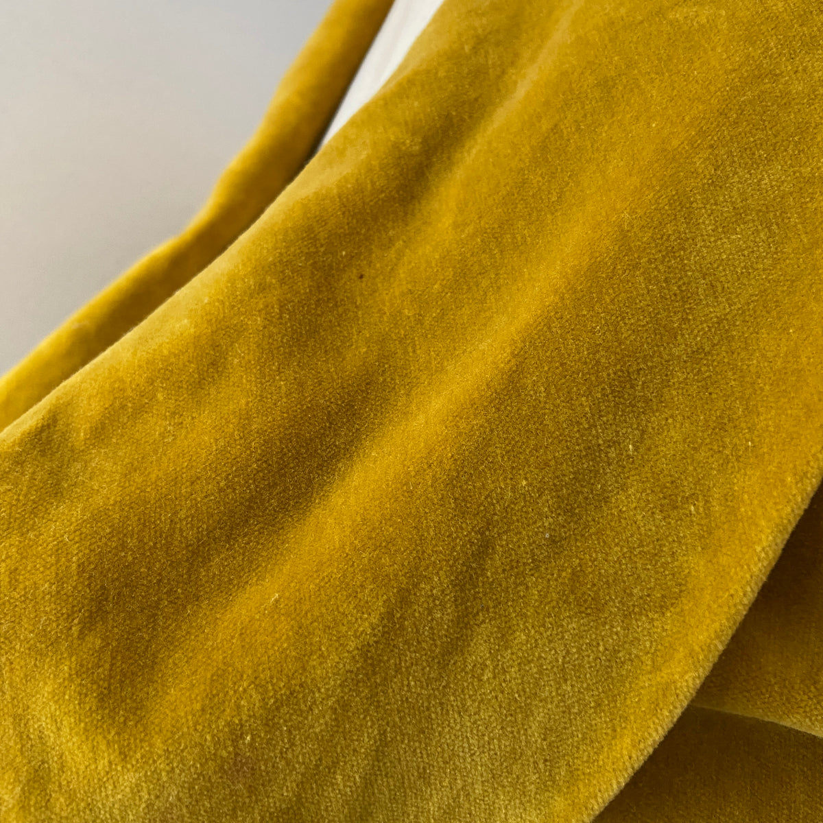 1950s Yellow Velvet Bodice Blouse