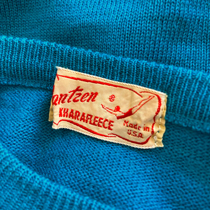 1950s Blue Wool Sweater by Jantzen Kharafleece
