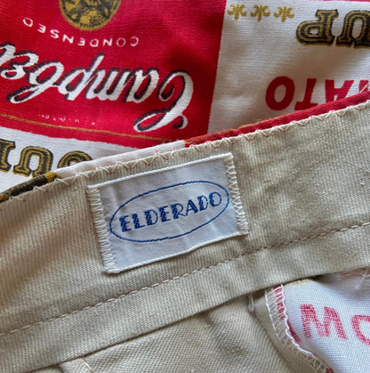 1960s Campbells Soup Print Shorts Andy Warhol