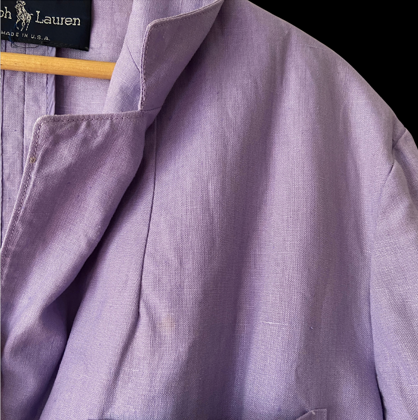 1970s Ralph Lauren Purple Linen Blazer