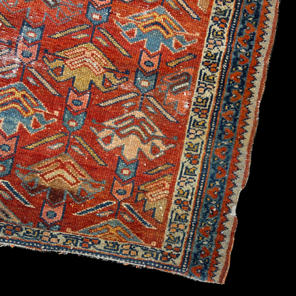 Antique Persian Heriz Rug Early 20th Century