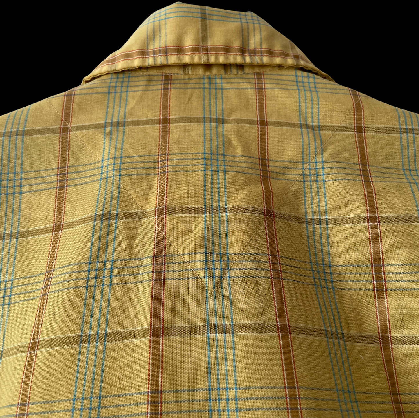 1950s Yellow Plaid Cabana Short Set