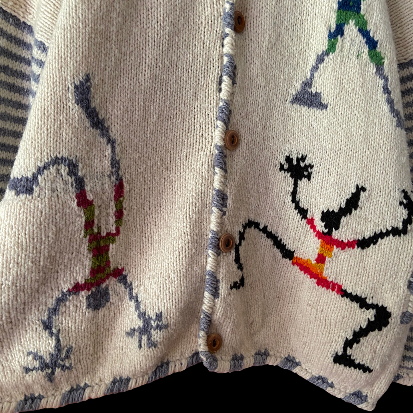 1990s Amano Wool Dancing Cardigan