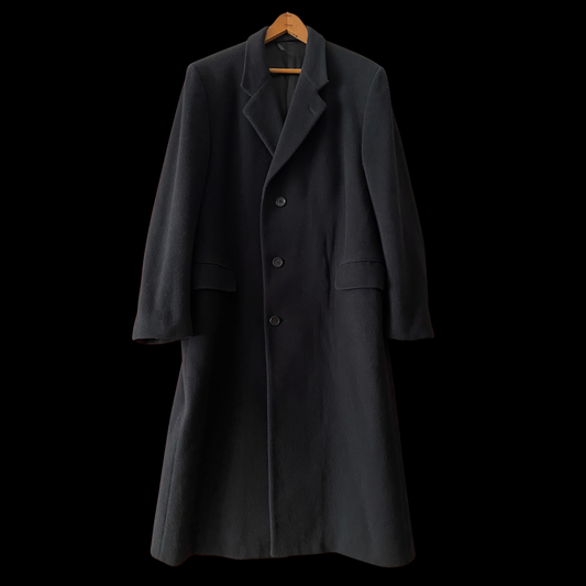 1990s Black Cashmere Coat